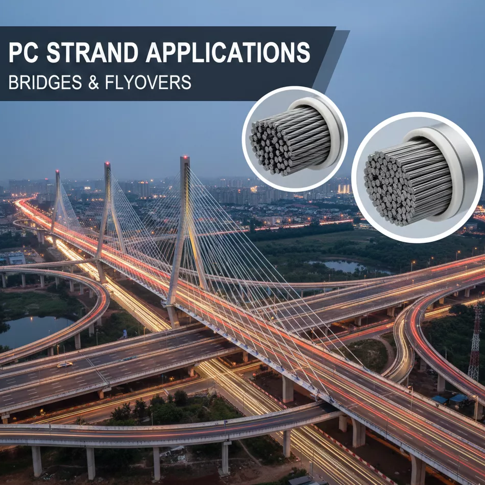PC Strand Applications in Bridges and Flyovers
