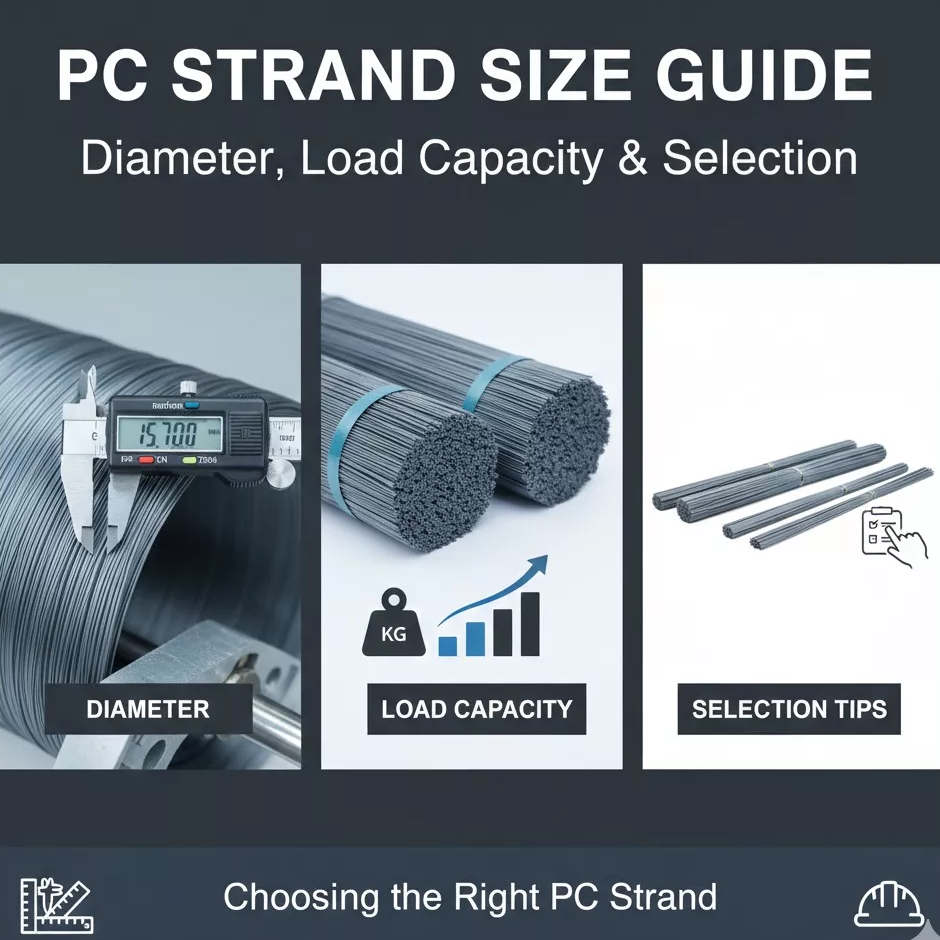 PC Strand Size Guide: Diameter, Load Capacity & Selection