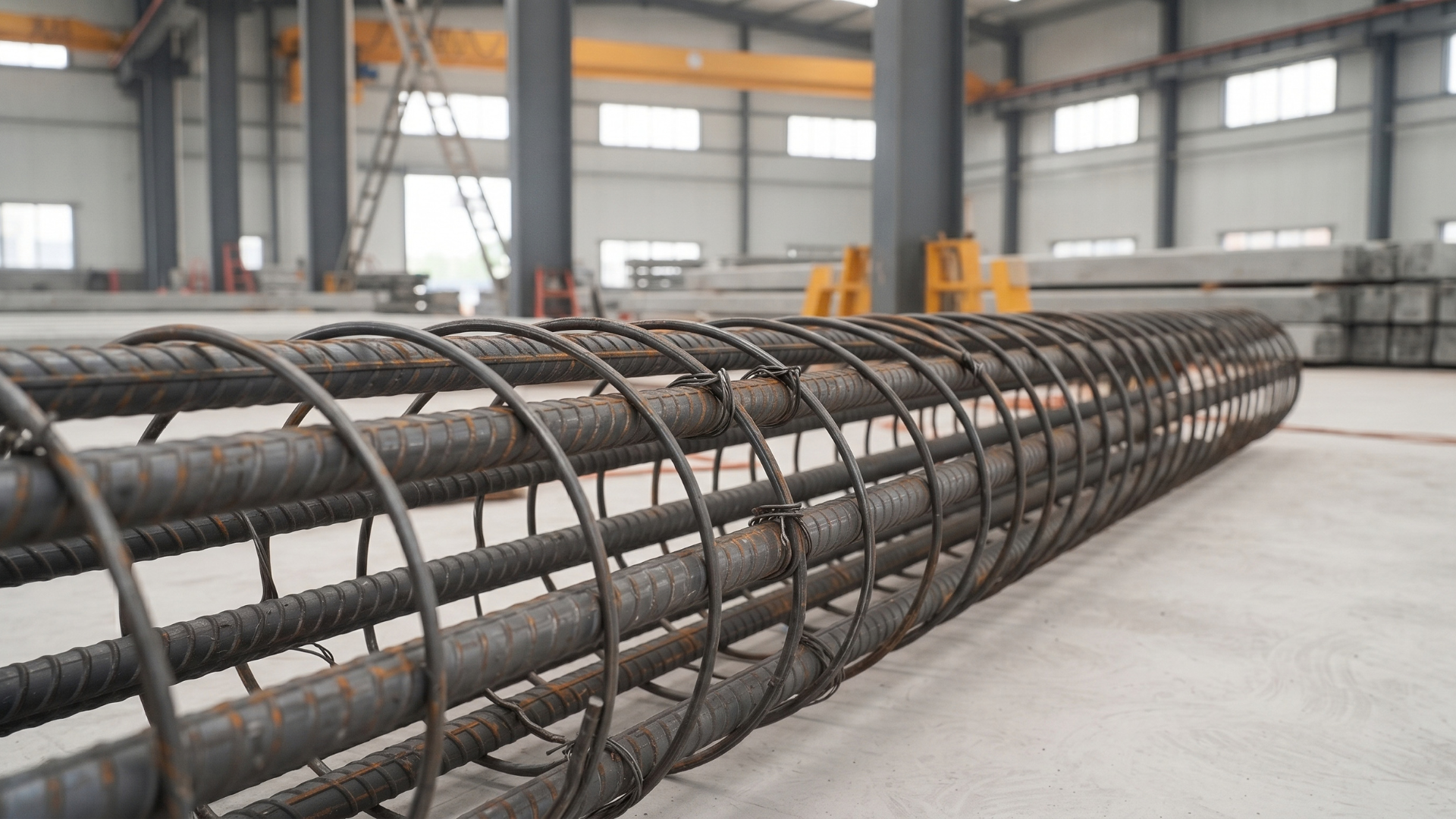 PHC pile reinforcement cage with prestressing steel.png