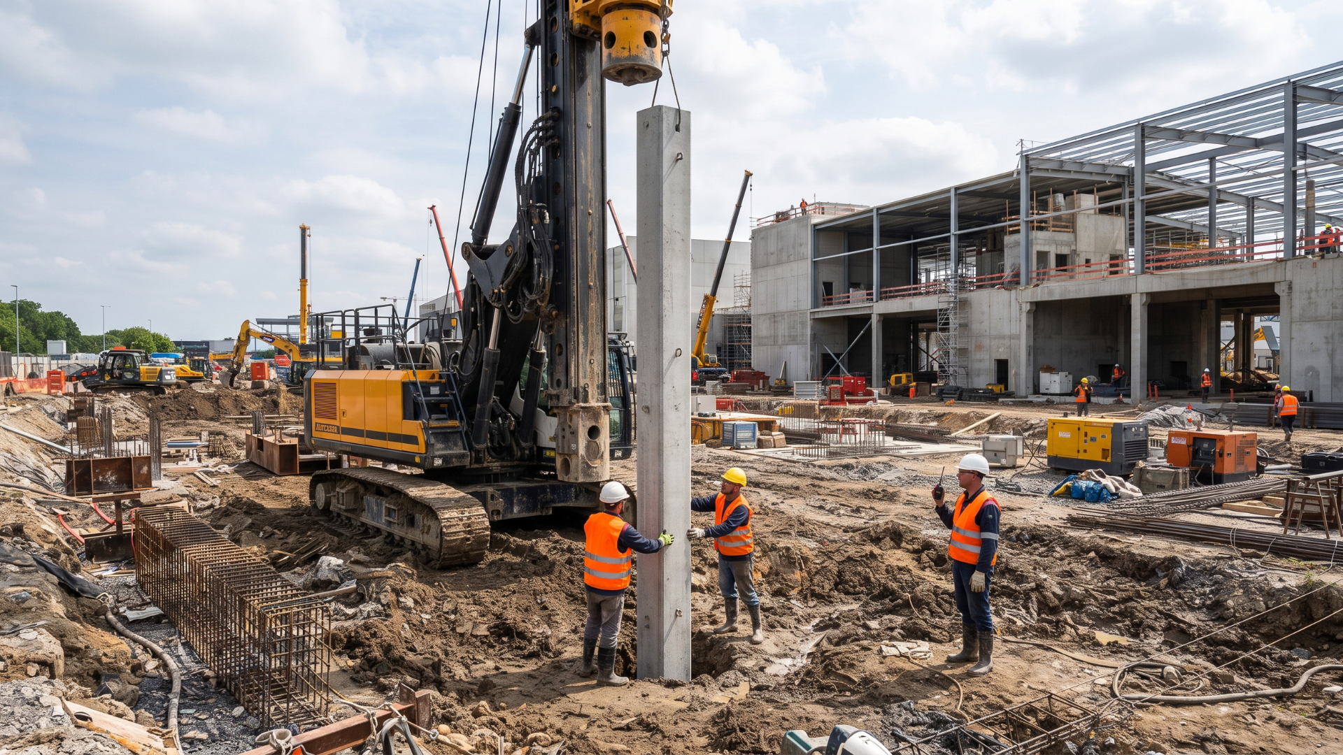 PHC Pile Installation at a Construction Site.png