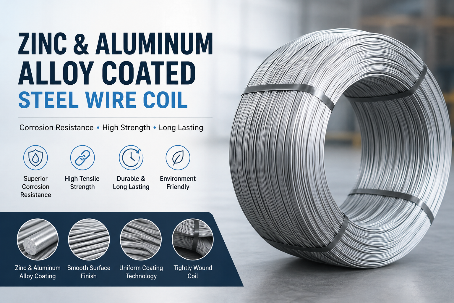 ZINC&ALUMINUM ALLOY COATING STEEL WIRE