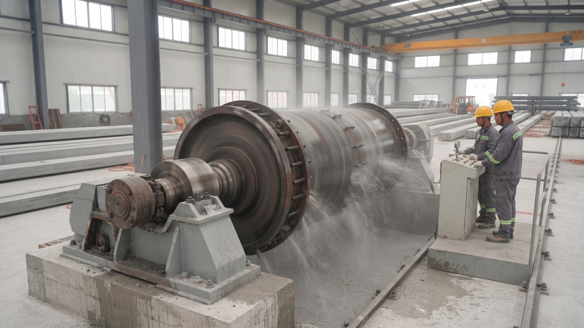 Centrifugal spinning process for PHC piles.png