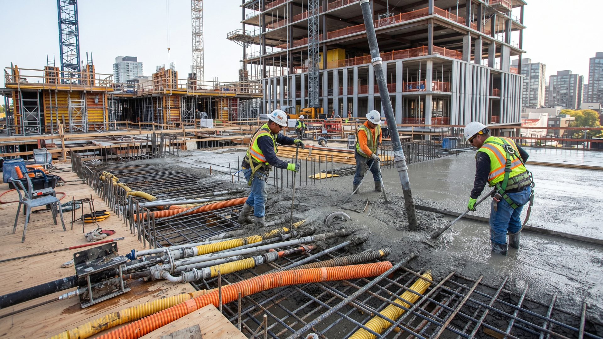 concrete casting during post-tensioning construction.png