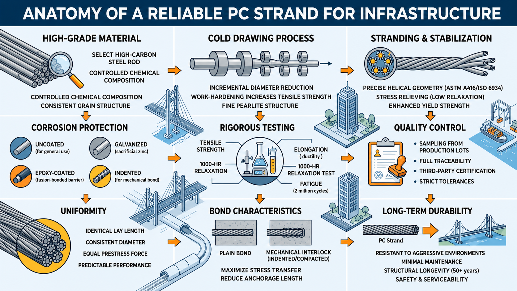 What Makes a Reliable PC Strand for Infrastructure Projects