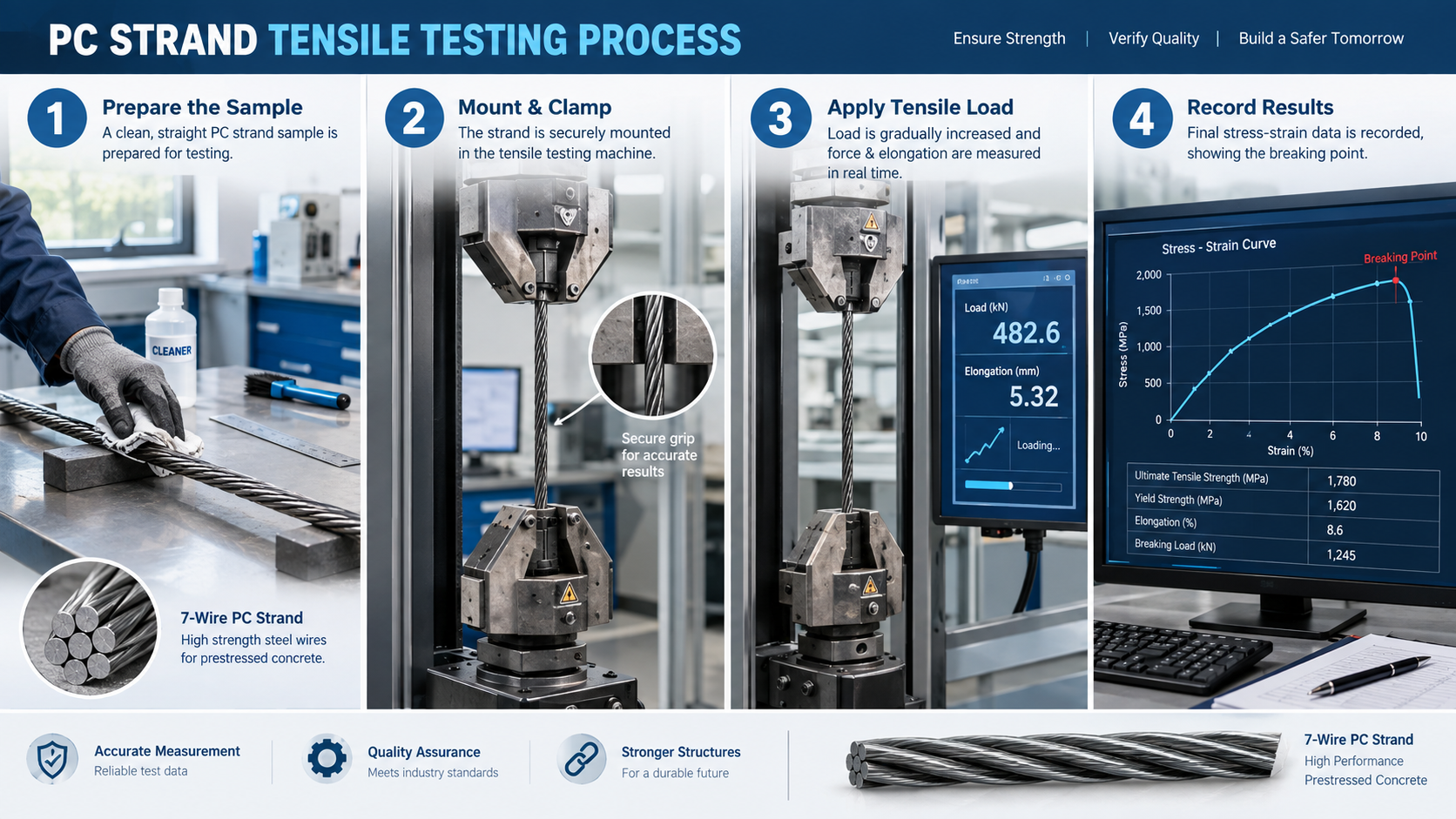 Step-by-Step Tensile Test Process