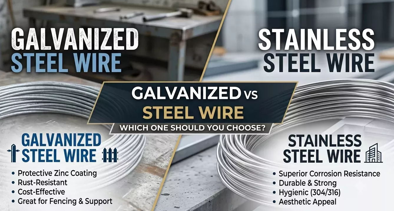 Galvanized Steel Wire vs Stainless Steel Wire – Which One Should You Choose?
