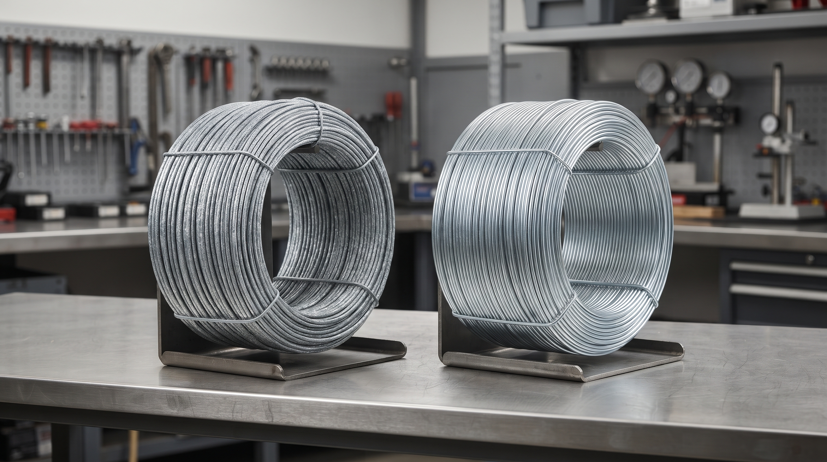 Hot-dip vs electro-galvanized wire surface finish comparison.jpg